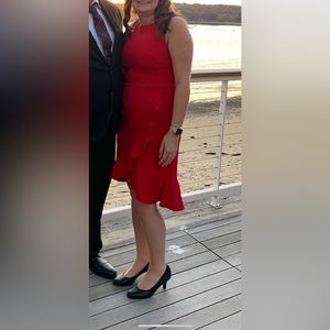 Size 6 Calvin Klein dress-red